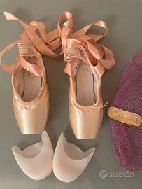 Scarpe da danza classica bambina e mezze punte.