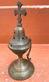 Turibolo Bruciatore Incenso 1700  Bronzo