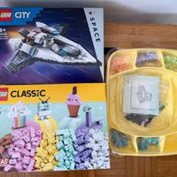 3 Set LEGO: City Space + Classic + DOTS Panda