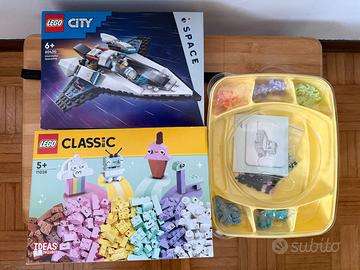 3 Set LEGO: City Space + Classic + DOTS Panda