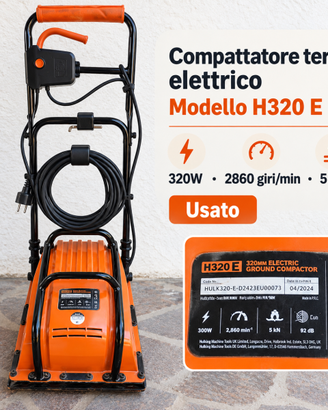 Compattatore terra elettrico Evolution H320-E