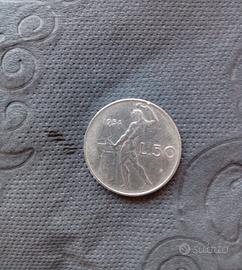  50 lire in moneta anno 1954