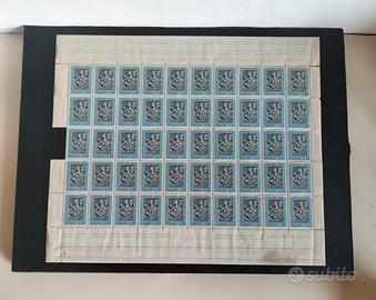 Francobolli Italia foglio 50 pz. Natale 1973