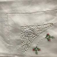 Canetta 2 parure letto ricamate a mano