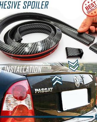 SPOILER Posteriore Per Volkswagen CARBONIO Adesivo