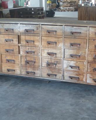 Cassettiera antica isola cucina credenza originale