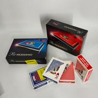 Cofanetto Legno Modiano +2mazzi Carte Poker Nuovo