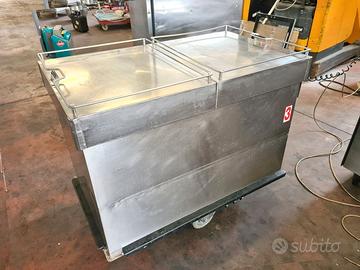 carrello inox per bagnomaria usato