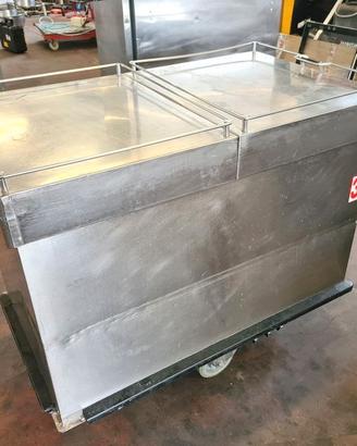 carrello inox per bagnomaria usato