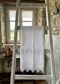 Asciugamano vintage lino e cotone