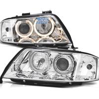FARI XENON AUDI A6 4B 97-01 ANGEL EYES FONDO CROMA