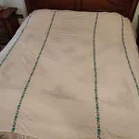 Coperta matrimoniale rosa in cotone