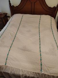 Coperta matrimoniale rosa in cotone