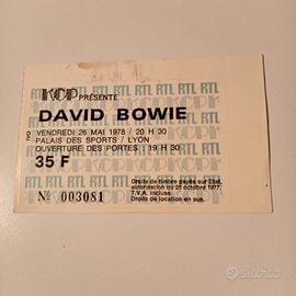 Biglietto concerto di David Bowie