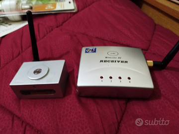 Kit trasmettitore e ricevitore Video Wireless CCTV