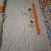 set lettino, piumino, copripiumino e paracolpi