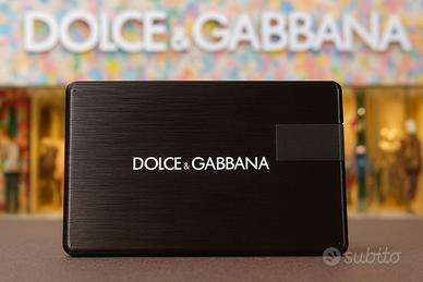 Chiavetta USB Dolce & Gabbana – Design Nero Satina