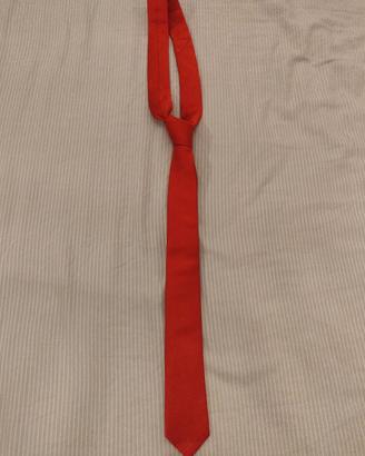 Cravatta Rossa da Uomo. Originale 7 Camicie.