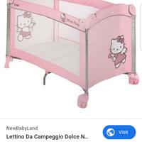 Culla hello kitty brevi rosa