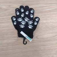 Guanti con stampa Scheletri - Taglia Unica
