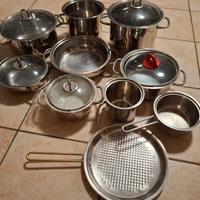 Batteria di pentole Barazzoni,  in acciaio inox