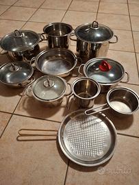 Batteria di pentole Barazzoni,  in acciaio inox