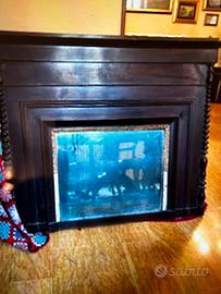 Caminiera con specchio metà 800