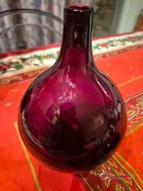 vaso vetro ikea rosso rubino 