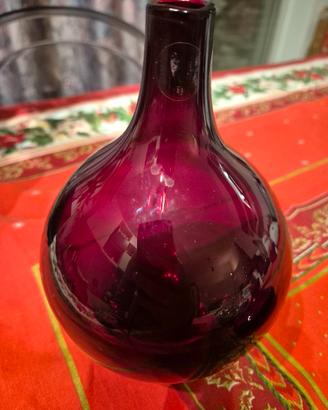 vaso vetro ikea rosso rubino 