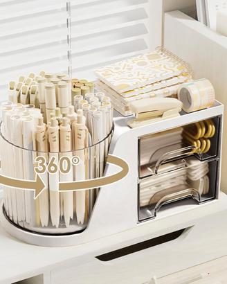 Organizer Scrivania Multifunzionale con 6 Scompart