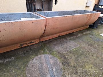  2 fioriere in cemento 