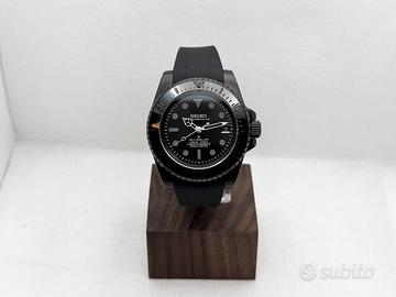 SEIKO MOD Submariner Sea Dweller Total Black PVD