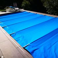 Copertura a barre per piscina interrata