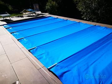 Copertura a barre per piscina interrata