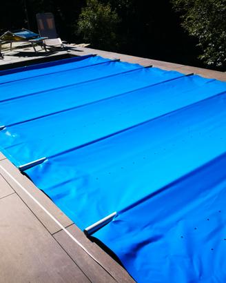 Copertura a barre per piscina interrata