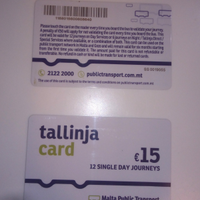 Schede trasporto pubblico di Malta