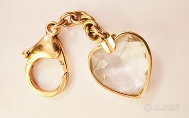 Swarosky portachiavi a forma di cuore