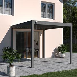Pergola bioclimatica autoportante 3x3 Antracite