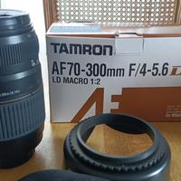 Obiettivo Tamron 70-300 reflex Nikon