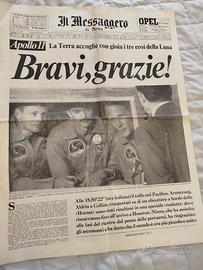 Messaggero del 25 luglio 1969 - Rientro dalla Luna