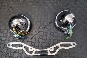 Kit Faretti Supplementari + Staffa Chrome Honda 