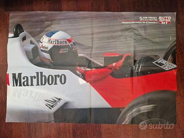 Poster Alain Prost Campione del Mondo F1 1986