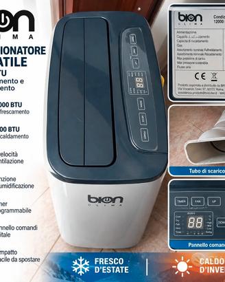 CONDIZIONATORE BION PORTATILE 12000 BTU