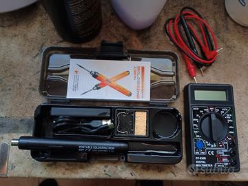 tester multimeter e saldatrice usb nuovi