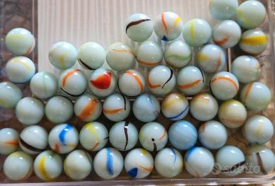 Stock di biglie in vetro vintage