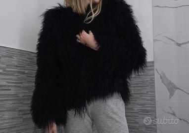 pelliccia mongolia nera