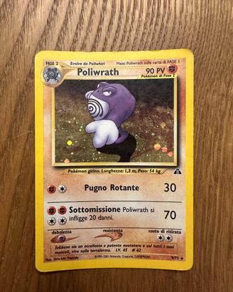 Poliwrath Holo Neo Discovery 9/75