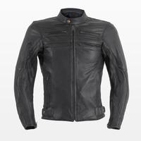 Giacca tecnica per moto in pelle pieno fiore SHADO