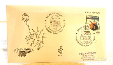 Roma-NewYork Via Terra - Busta FDC Numerata 1996