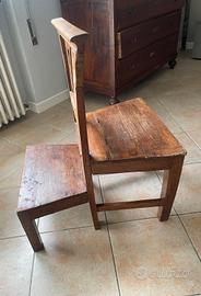 sedia inginocchiatoio doppio 
